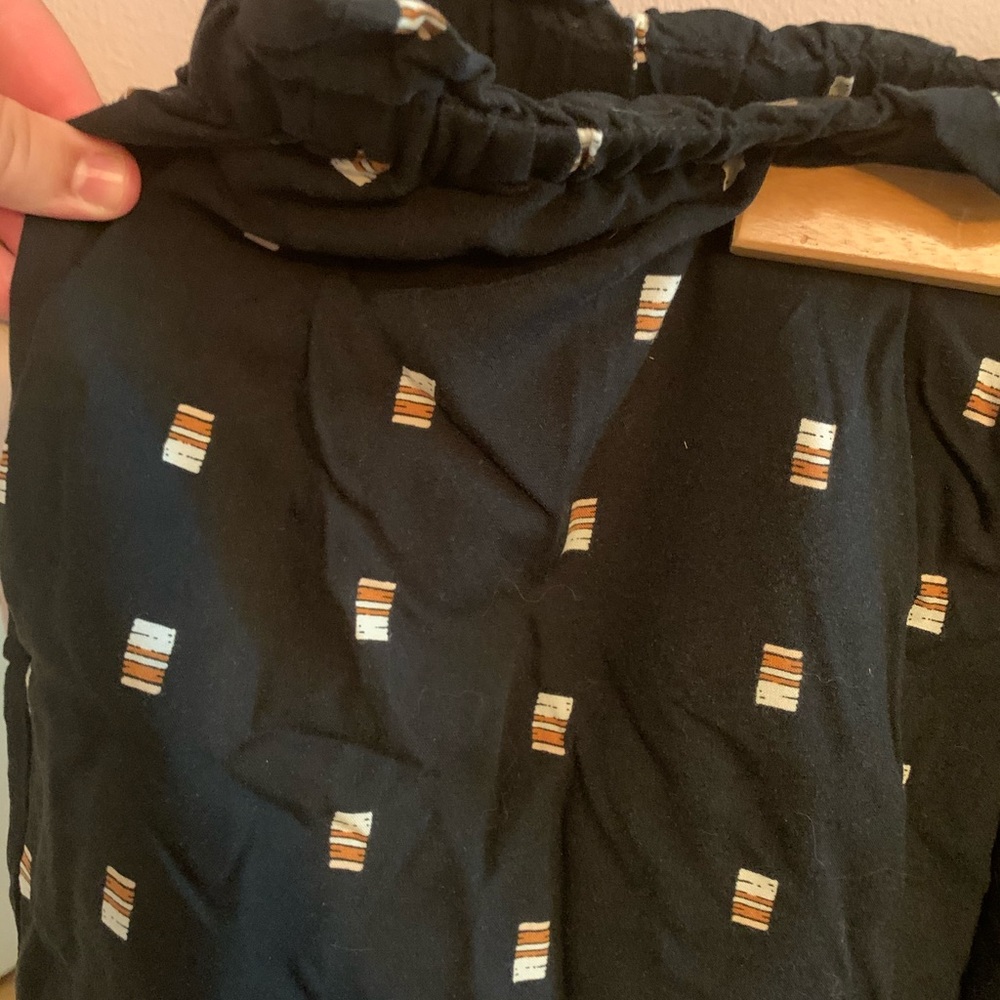 Ava & Viv black paper bag shorts